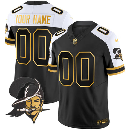 Buccaneers Throwback Gold Vapor Limited Custom Jersey - All Stitched