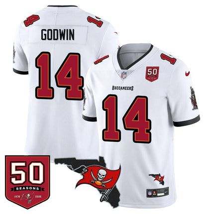 Men's Tampa Bay Buccaneers 50th Season Limited Jersey - All Stitched