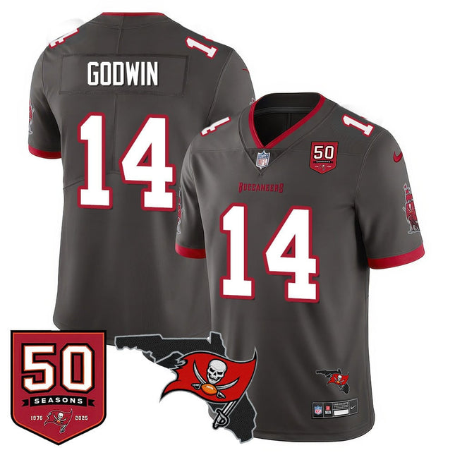 Men's Tampa Bay Buccaneers 50th Season Limited Jersey - All Stitched