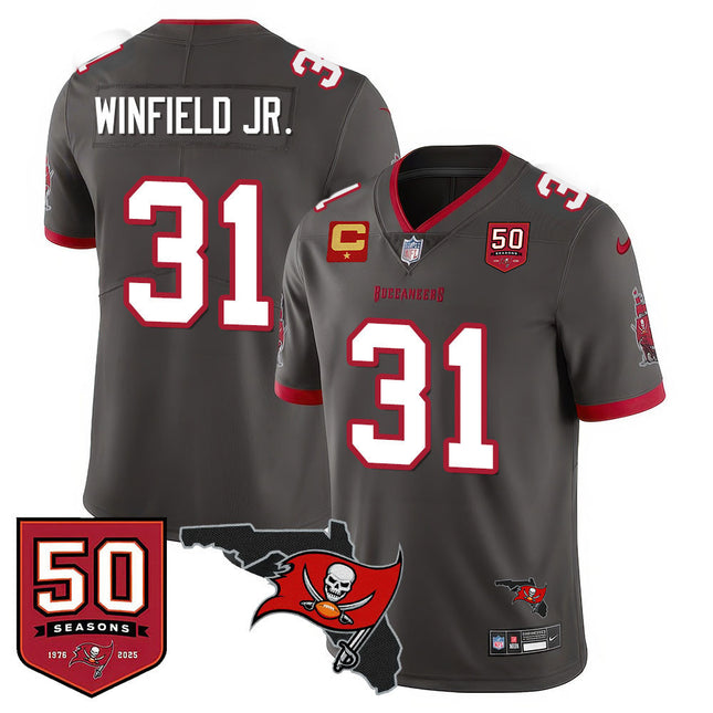 Men's Tampa Bay Buccaneers 50th Season Limited Jersey - All Stitched