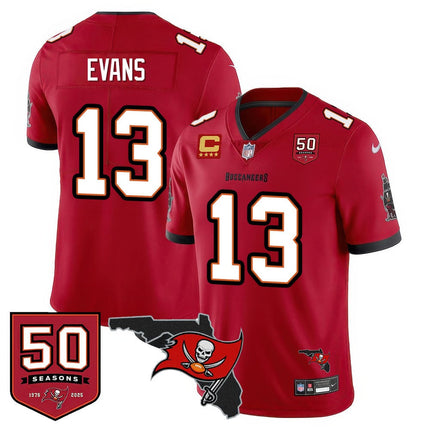 Men's Tampa Bay Buccaneers 50th Season Limited Jersey - All Stitched