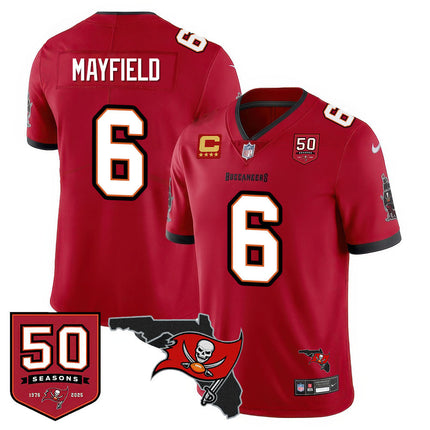 Men's Tampa Bay Buccaneers 50th Season Limited Jersey - All Stitched
