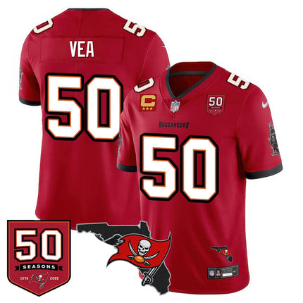 Men's Tampa Bay Buccaneers 50th Season Limited Jersey - All Stitched