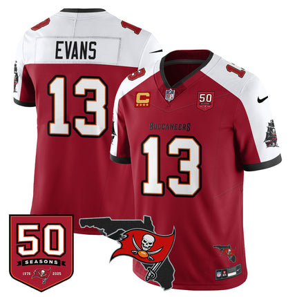 Men's Tampa Bay Buccaneers 50th Season Limited Jersey - All Stitched
