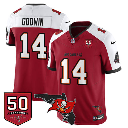 Men's Tampa Bay Buccaneers 50th Season Limited Jersey - All Stitched