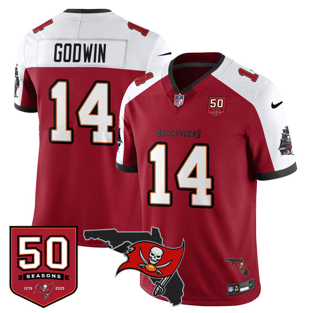 Men's Tampa Bay Buccaneers 50th Season Limited Jersey - All Stitched