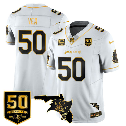 Men's Tampa Bay Buccaneers 50th Season Limited Jersey - All Stitched
