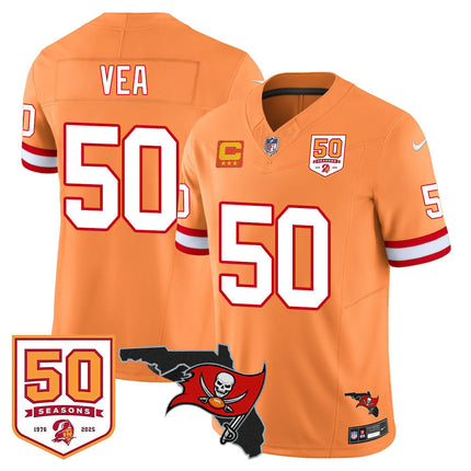 Men's Tampa Bay Buccaneers 50th Season Limited Jersey - All Stitched