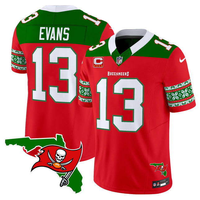 Men's Buccaneers 2024 Christmas Vapor Limited Jersey - All Stitched