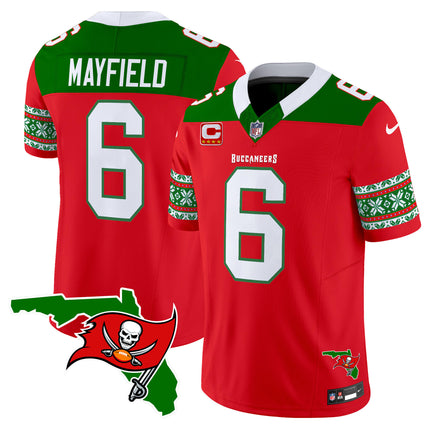 Men's Buccaneers 2024 Christmas Vapor Limited Jersey - All Stitched
