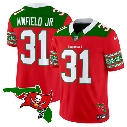 Men's Buccaneers 2024 Christmas Vapor Limited Jersey - All Stitched