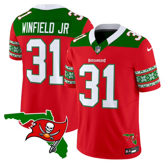 Men's Buccaneers 2024 Christmas Vapor Limited Jersey - All Stitched