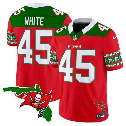 Men's Buccaneers 2024 Christmas Vapor Limited Jersey - All Stitched