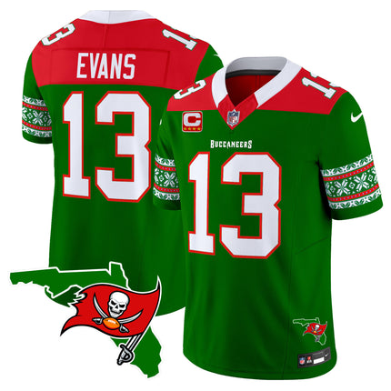 Men's Buccaneers 2024 Christmas Vapor Limited Jersey - All Stitched