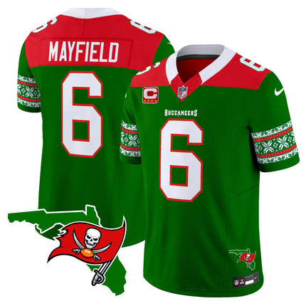 Men's Buccaneers 2024 Christmas Vapor Limited Jersey - All Stitched