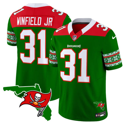 Men's Buccaneers 2024 Christmas Vapor Limited Jersey - All Stitched