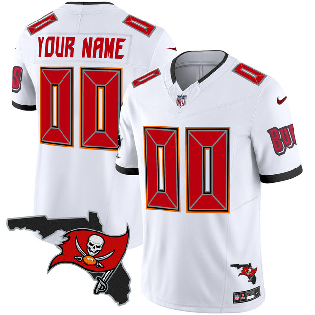 Buccaneers Florida Patch Vapor Limited Custom Jersey V2 - All Stitched