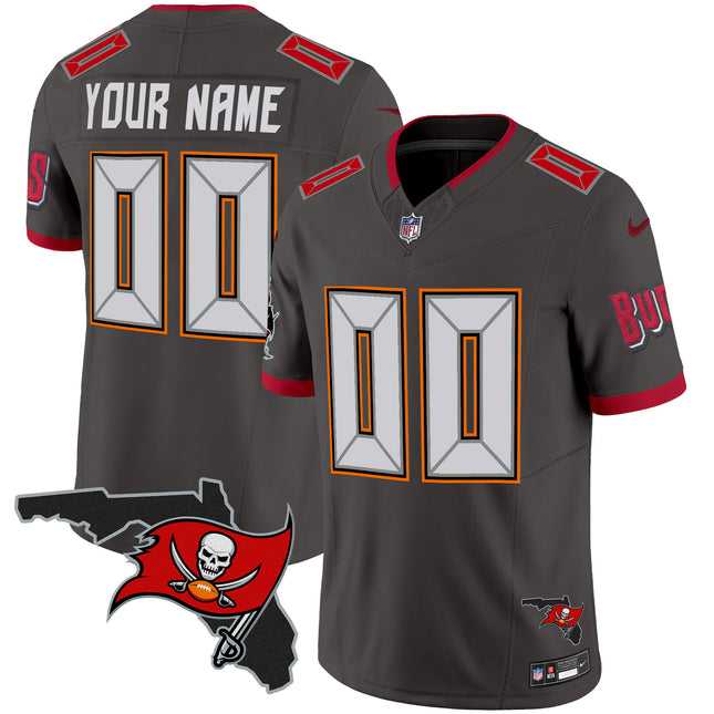 Buccaneers Florida Patch Vapor Limited Custom Jersey V2 - All Stitched