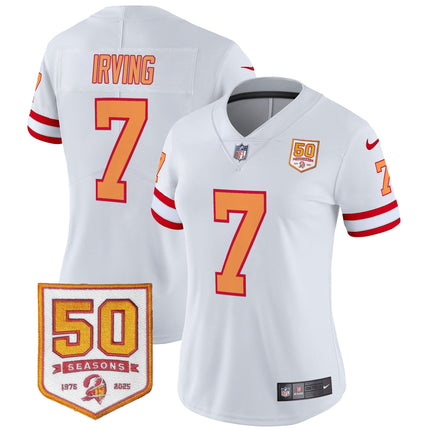 Women's Tampa Bay Buccaneers Throwback 50th Season Patch Vapor Limited Jersey - All Stitched