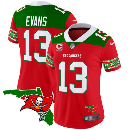 Women's Buccaneers 2024 Christmas Vapor Limited Jersey - All Stitched