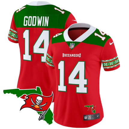 Women's Buccaneers 2024 Christmas Vapor Limited Jersey - All Stitched