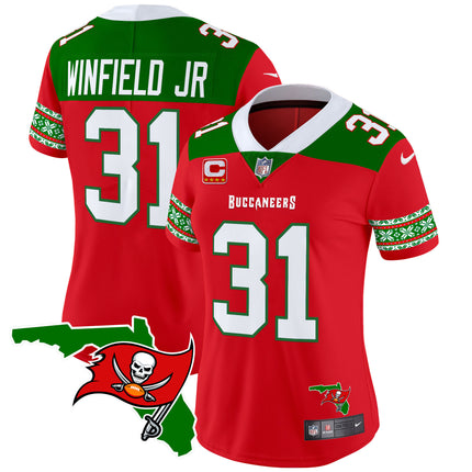 Women's Buccaneers 2024 Christmas Vapor Limited Jersey - All Stitched