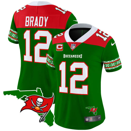 Women's Buccaneers 2024 Christmas Vapor Limited Jersey - All Stitched