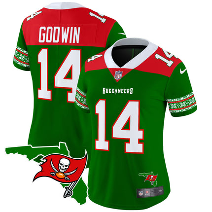 Women's Buccaneers 2024 Christmas Vapor Limited Jersey - All Stitched