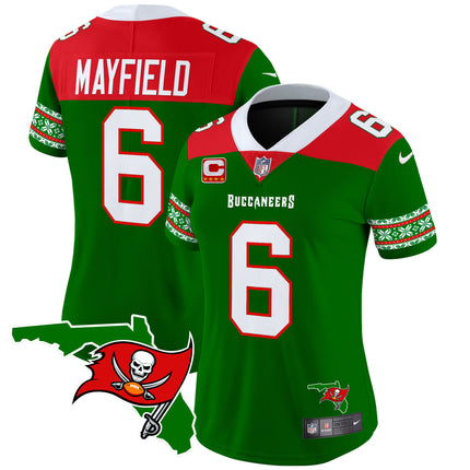 Women's Buccaneers 2024 Christmas Vapor Limited Jersey - All Stitched