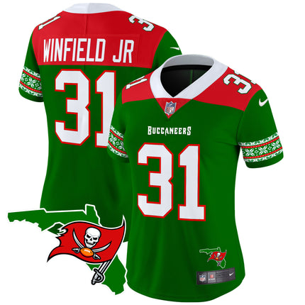 Women's Buccaneers 2024 Christmas Vapor Limited Jersey - All Stitched