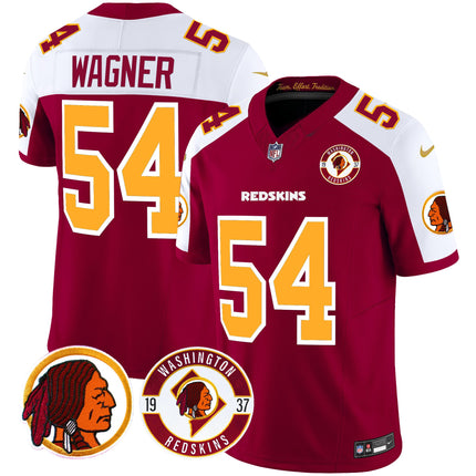 Men's Washington Redskins 2024 Vapor Limited Jersey - Est. 1937 Patch - All Stitched