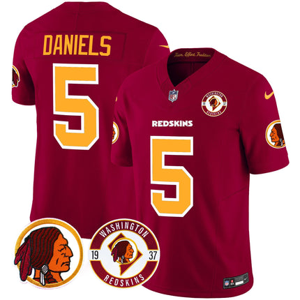 Men's Washington Redskins 2024 Vapor Limited Jersey - Est. 1937 Patch - All Stitched