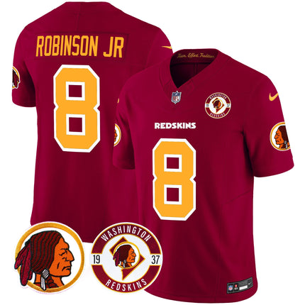 Men's Washington Redskins 2024 Vapor Limited Jersey - Est. 1937 Patch - All Stitched