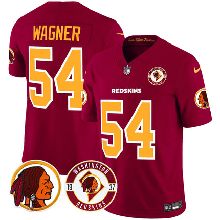 Men's Washington Redskins 2024 Vapor Limited Jersey - Est. 1937 Patch - All Stitched