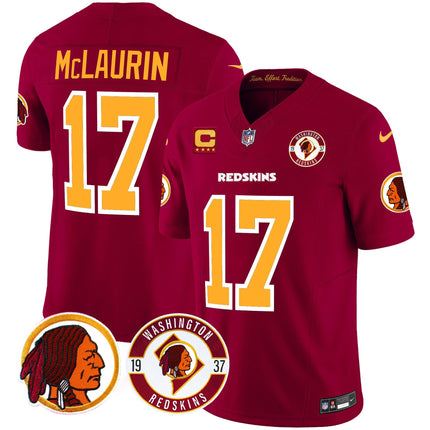 Men's Washington Redskins 2024 Vapor Limited Jersey - Est. 1937 Patch - All Stitched
