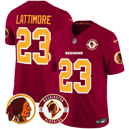Men's Washington Redskins 2024 Vapor Limited Jersey - Est. 1937 Patch - All Stitched