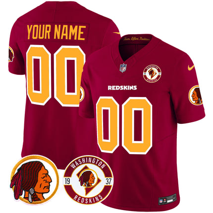 Washington Redskins 2024 Vapor Limited Custom Jersey - Est. 1937 Patch - All Stitched