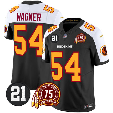 Men's Washington Redskins 75th & Sean Taylor Patch Vapor Limited Jersey - All Stitched
