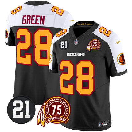Men's Washington Redskins 75th & Sean Taylor Patch Vapor Limited Jersey - All Stitched