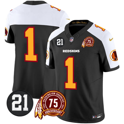 Men's Washington Redskins 75th & Sean Taylor Patch Vapor Limited Jersey - All Stitched