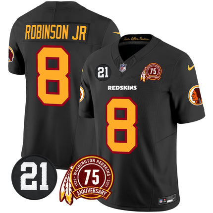 Men's Washington Redskins 75th & Sean Taylor Patch Vapor Limited Jersey - All Stitched