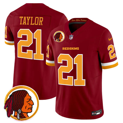 Men's Washington Redskins Throwback Vapor Limited Jersey V2 - All Stitched