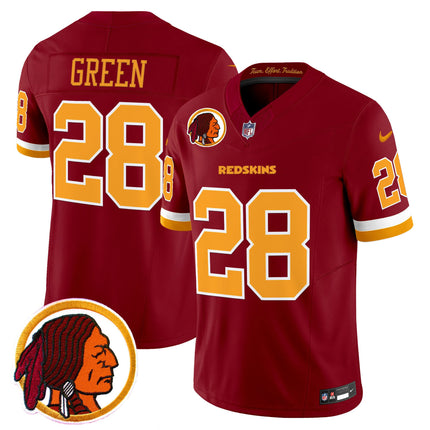 Men's Washington Redskins Throwback Vapor Limited Jersey V2 - All Stitched