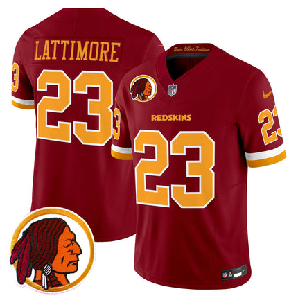 Men's Washington Redskins Throwback Vapor Limited Jersey V2 - All Stitched