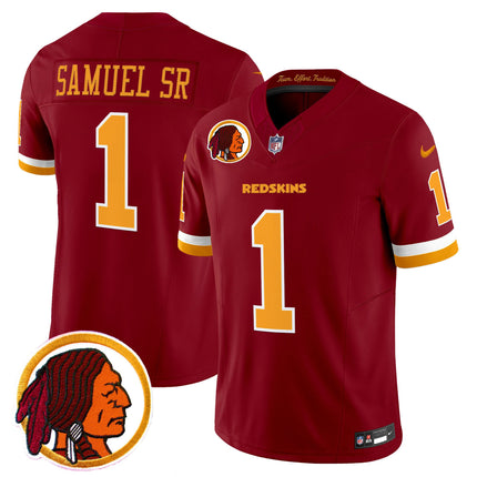 Men's Washington Redskins Throwback Vapor Limited Jersey V2 - All Stitched
