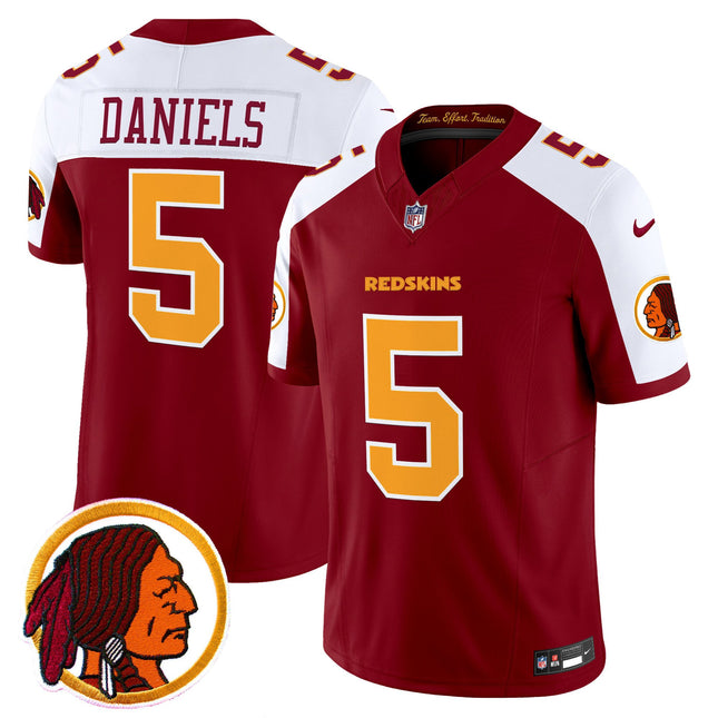 Men's Washington Redskins Throwback Vapor Limited Jersey V2 - All Stitched
