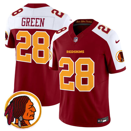 Men's Washington Redskins Throwback Vapor Limited Jersey V2 - All Stitched