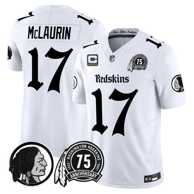 Men's Washington Redskins 'Gothic Capital Edition' Vapor Limited Jersey - All Stitched