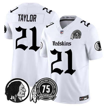 Men's Washington Redskins 'Gothic Capital Edition' Vapor Limited Jersey - All Stitched