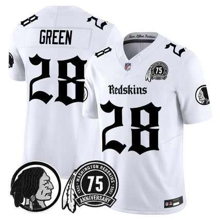 Men's Washington Redskins 'Gothic Capital Edition' Vapor Limited Jersey - All Stitched
